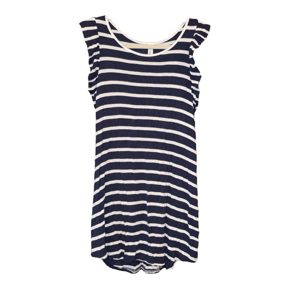 Twenty Ten Navy and white striped top with flutter sleeves.  See 2nd pic. Y